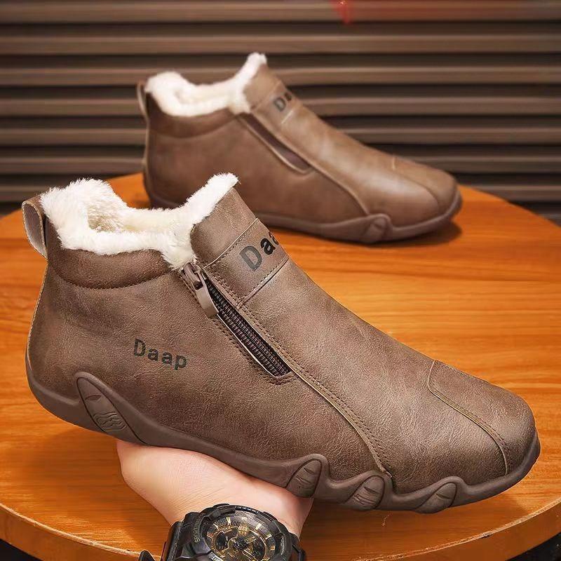 Men‘s Shoes Autumn High-Top Men‘s Cotton Shoes Work Workwear Shoes Versatile Outdoor.