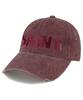 Wig Saint Damaged Pigment Ball Cap - Burgundy