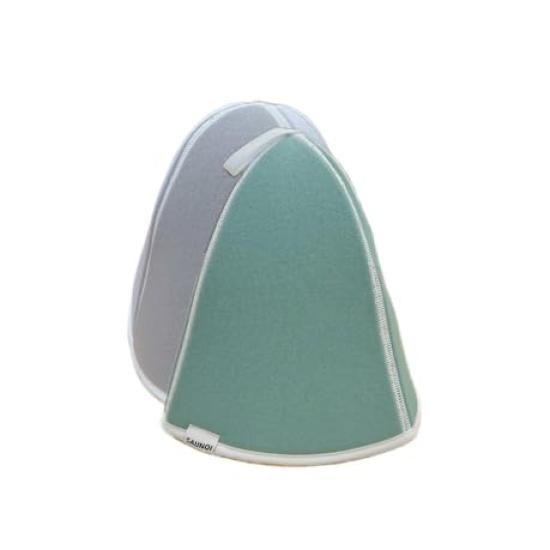 SABOU Sauna Washable Green x Ice [SAUNOI] Hat, Lightweight, (Pastel Gray)
