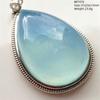 Natural Blue Aquamarine Oval Pendant Jewelry For Women Men Dark Aquamarine Necklace Fashion  Brazil AAAAAA