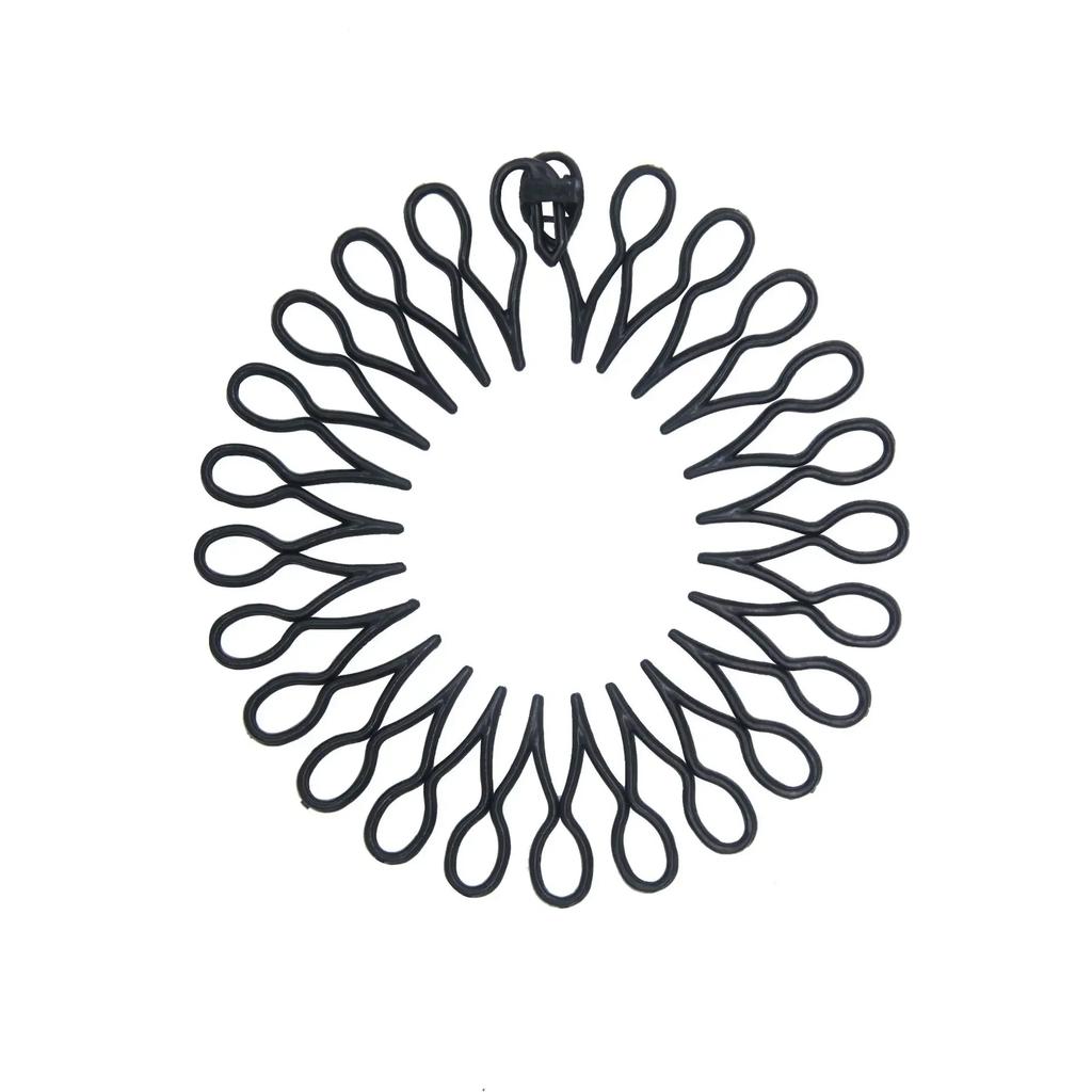 Plastic Full Circle Headbands Hair Hoop Band Clips Hairband Stretch Flexible Comb Teeth Face Wash Fixed Fashion Hair Accessories