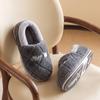 Simple cotton shoes men's indoor home non-slip and warm home bag and soft-soled winter new antibacterial slippers