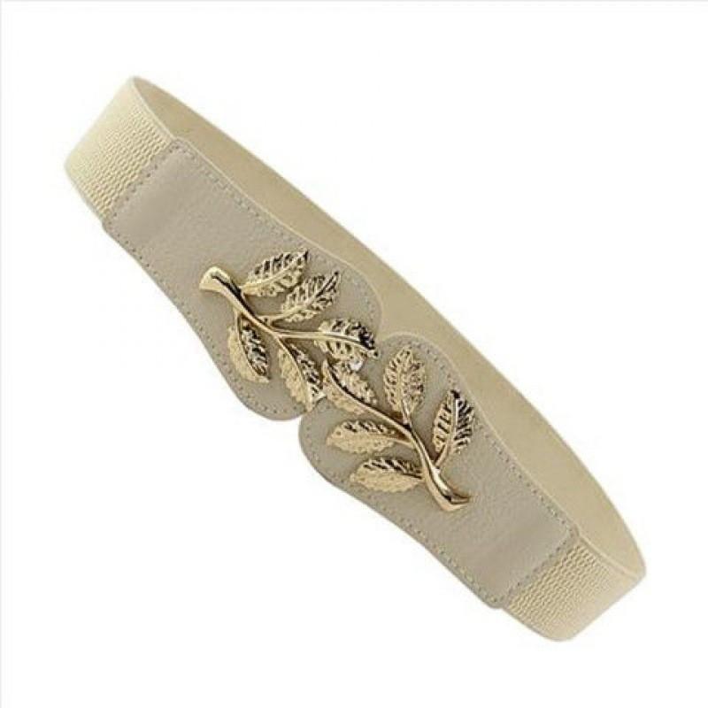 Womens Stylish Pu Elastic Waist Belt Versatile For Dresses And Skirts In Black Minimalist