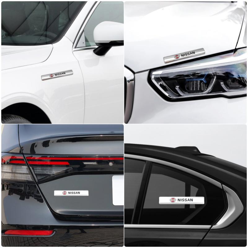 1Pcs 3D Metal Stickers Car Body Trunk Decal For Nissan Qashqai Patrol X-trail Sylphy N7 Teana Note J10 J11 u Navara Juke GTR Tiida