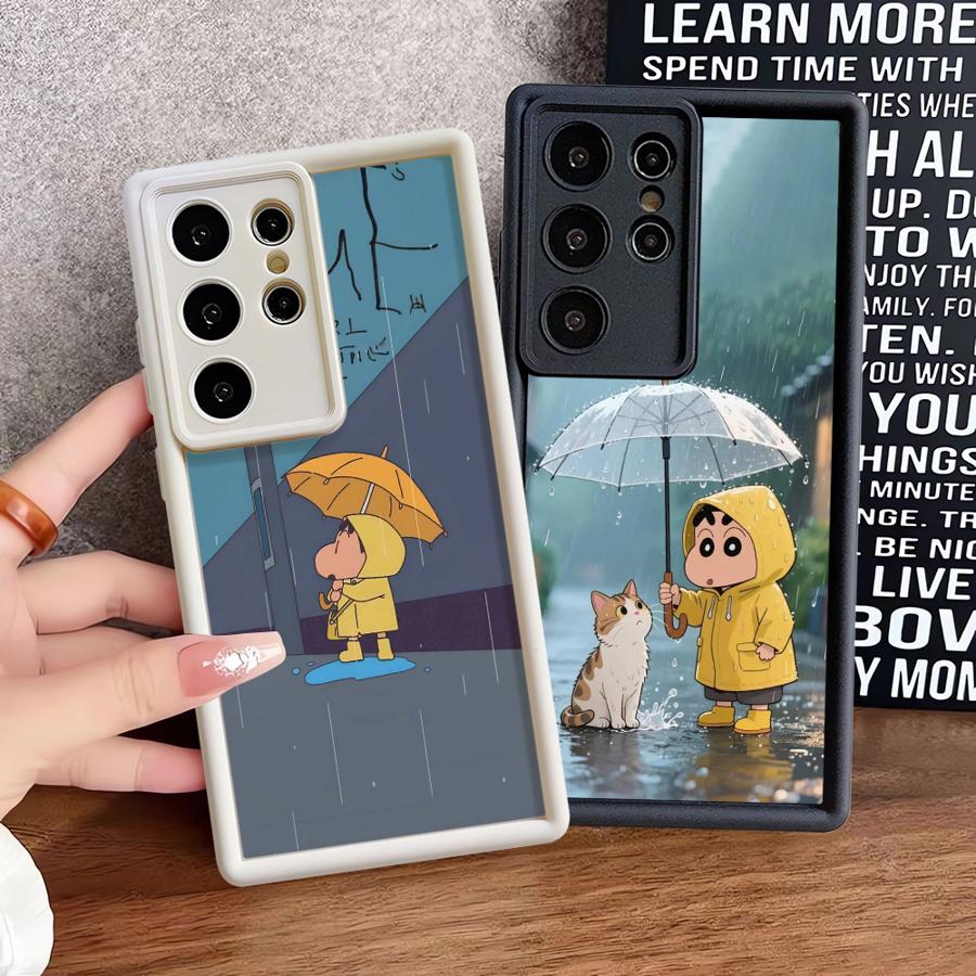 Phone Cover Case for Samsung Galaxy S26 Ultra S24 Plus S23 FE S20FE S21 S22 S25 Edge S24Ultra S25 Cool Cra-Yons Cute ShinS
