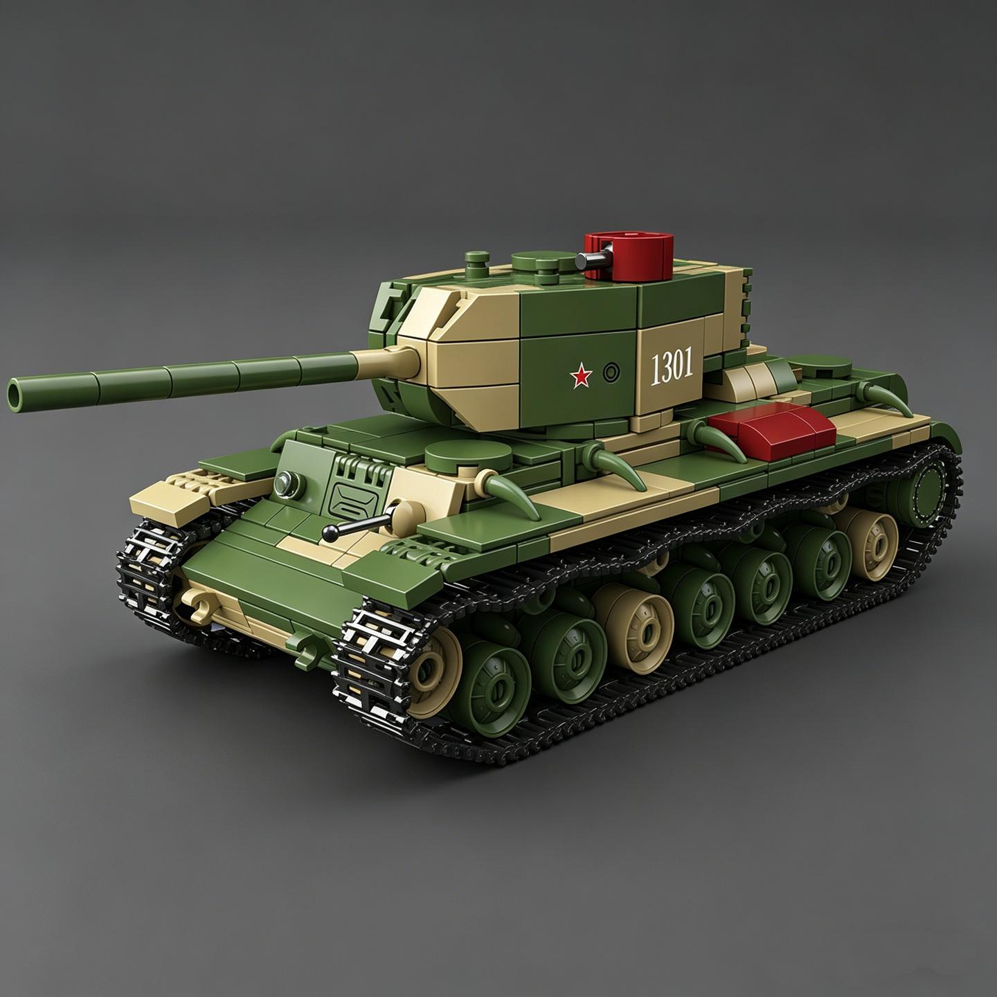 

World War II Soviet KV-220 Heavy Tank Building Construction Set, 1:40 Scale Building Block Set , Learning Educational Toy for Boys Girls NO BOX
