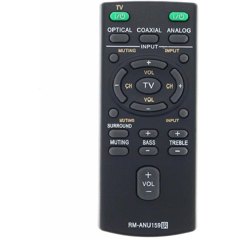 New RM-ANU159 Replacement Remote Compatible with Sony Sound Bar HT-CT60 /C SA-CT60 SA-CT60