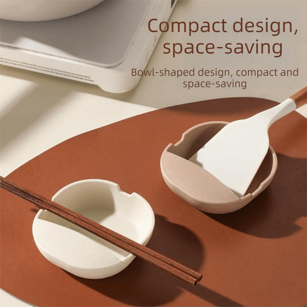 Heat-Resistant Spatula Holder Non-slip Soup Spoon Rack Fruits Bowl Chopstick Rest  Dinning Table