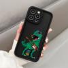 Emery for iPhone 16 ProMax matte non-slip silicone mobile phone case creative cartoon dinosaur