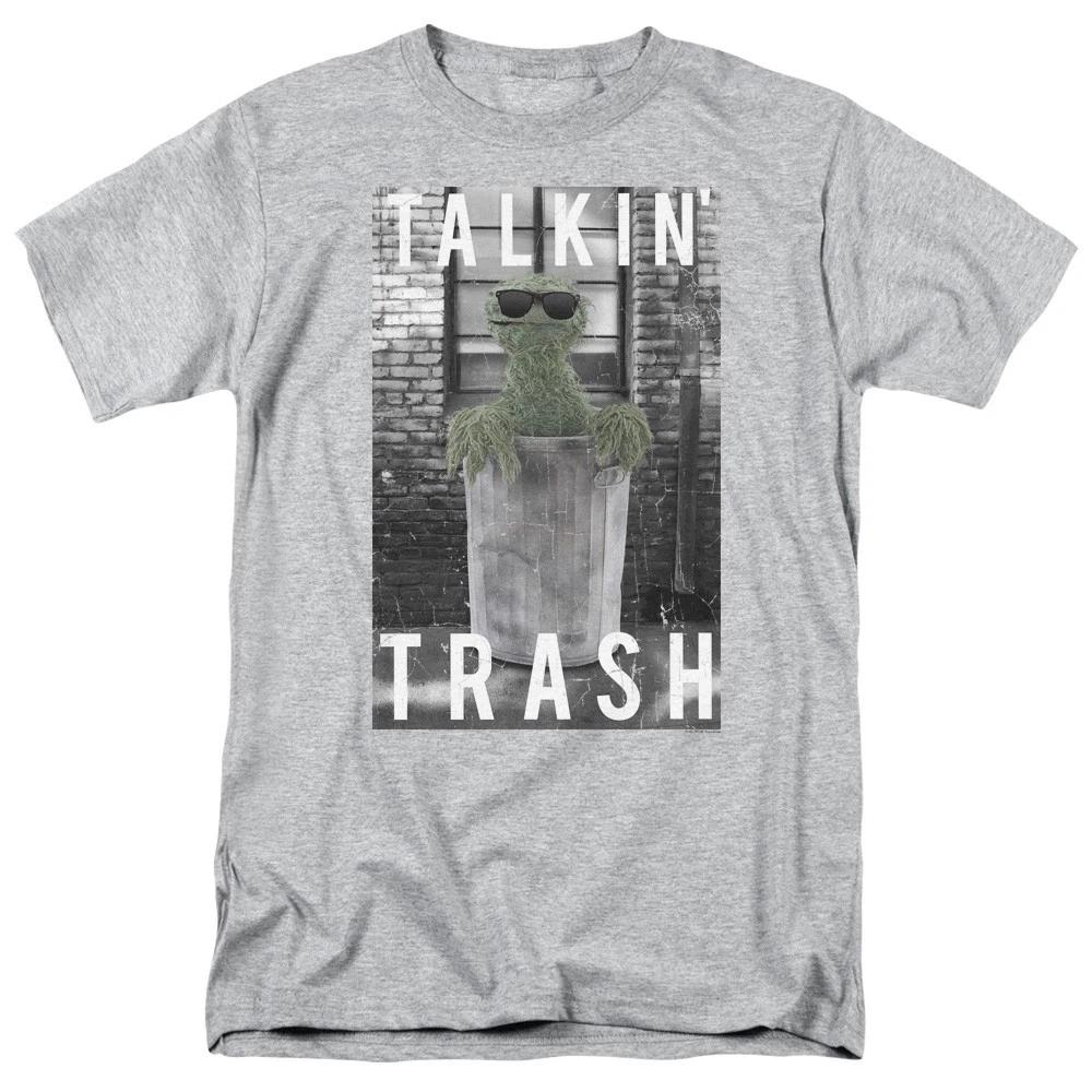 Sesame Street Oscar the Grouch Talkin Trash Men’s T-Shirt S-5XL Licensed Tee S
