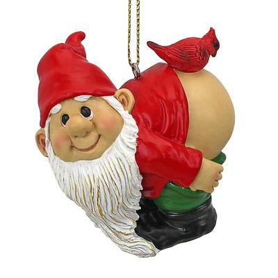 Design Toscano Christmas Ornament - Loonie Moonie Gnome, Garden Gnomes Figurine Statue, 2 Inch