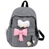 Schoolbag Japanese candy color sweet and fresh schoolgirl backpack ins wind cute bow soft sister travel small backpack