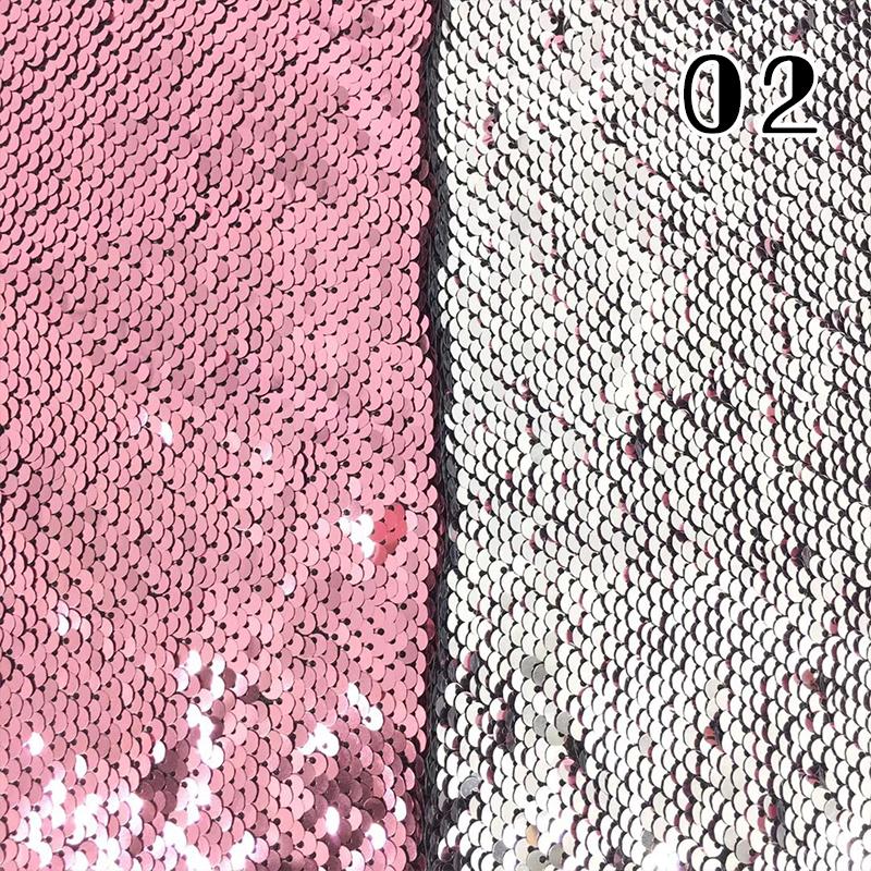 100x130cm Oboustranná 5mm Látka s rybími šupinkami Reverzibilní látka s flitry DIY Řemesla Šití Oděv Boty Pozadí Dekor