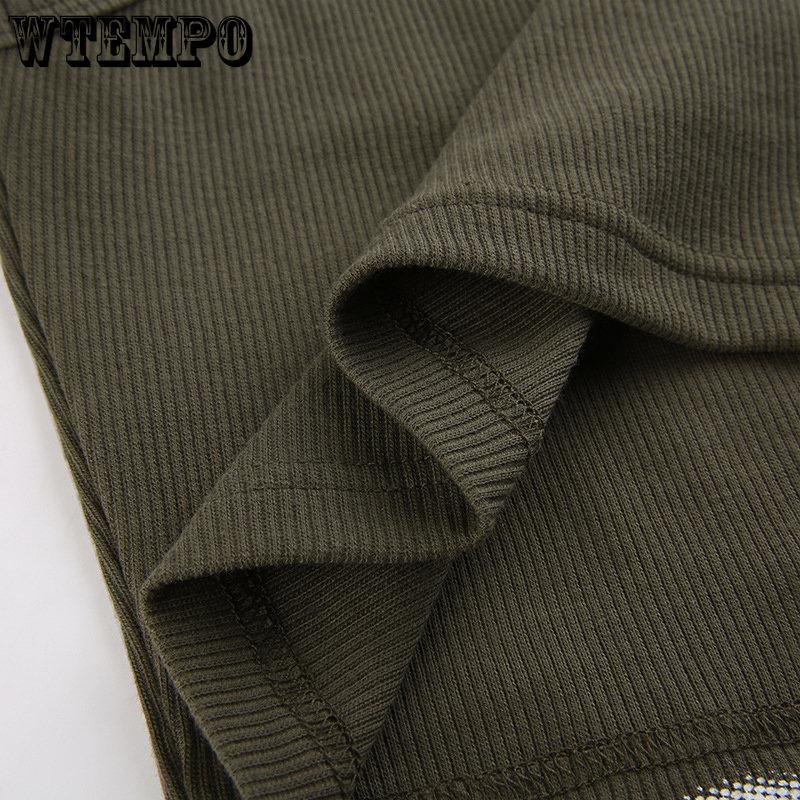 WTEMPO Sommer Damen Figur Bedruckte Rundhals Cropped Tops Mädchen Schwarz Braun Lässige Ärmellose Kurze Westen