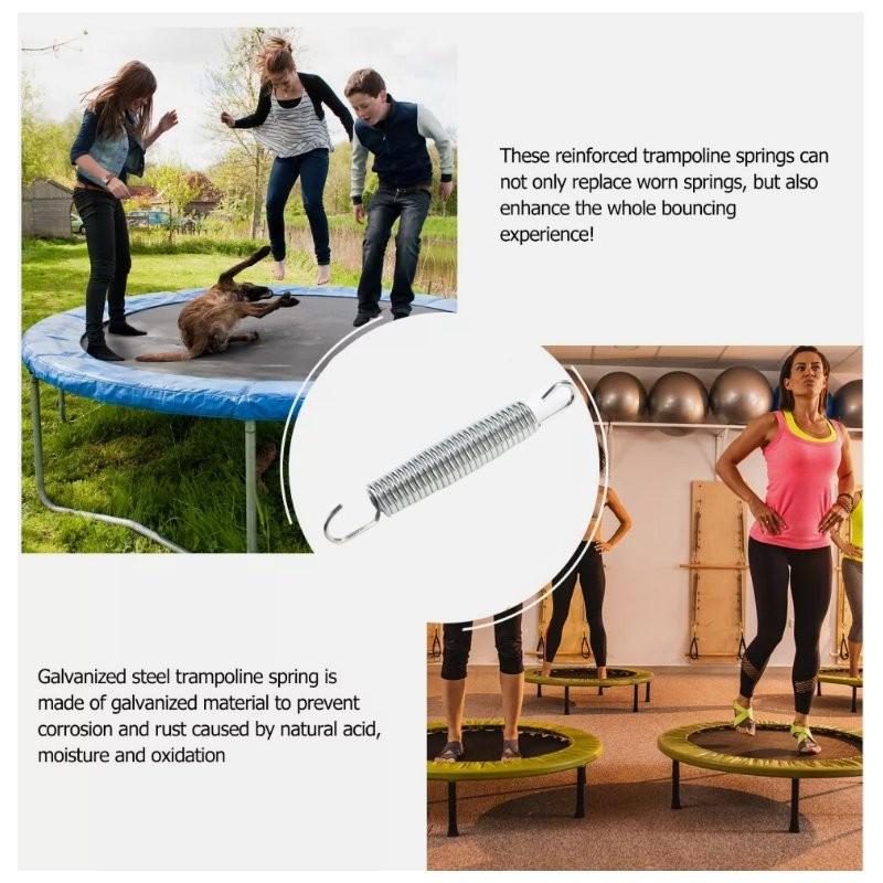 Replacement Springs Trampoline Parts Waist Stretching Double Hook Material Steel