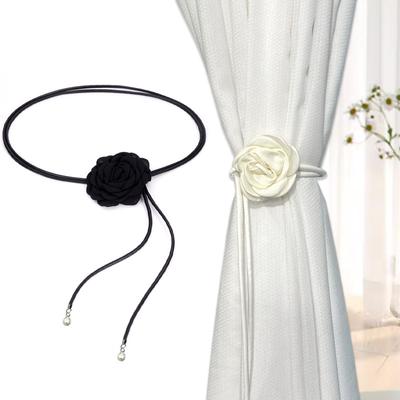 Flower Curtain Binding Tape Adjustable Rope Gauze Curtain Folding Storage Tying and Hanging Rope
