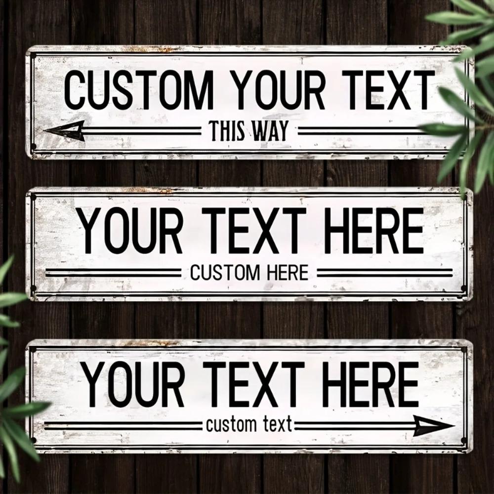 Custom Vintage Aluminum Plaque Rustic She Shed Sign Personalized Garden Wall Art 40x10cm