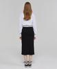 Awesome Studio Women'S Collar Contrast Crop Sweatshirt Grey White
