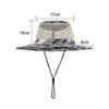 Summer Camouflage Bucket Hat Outdoor Breathable Mesh Sunshade Hat Men's Panama Hat Bucket Hat Travel Camping Climbing Fishing Cap UV Protection Hat
