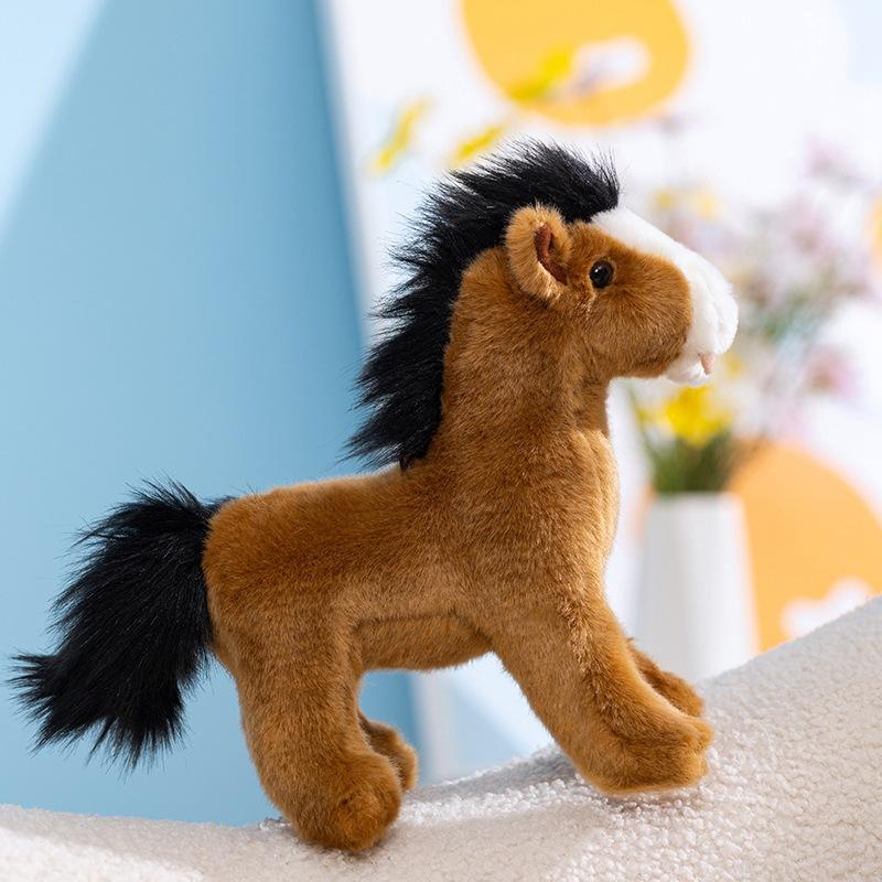 

Cute Pony Doll Plush Toy Year Of The Horse Mascot Corporate Annual Meeting Gift Wholesale 20cm