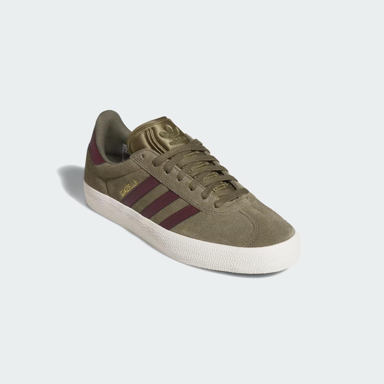 KI3205 adidas Gazelle ADV Olive Strata Maroon (Men s) 10