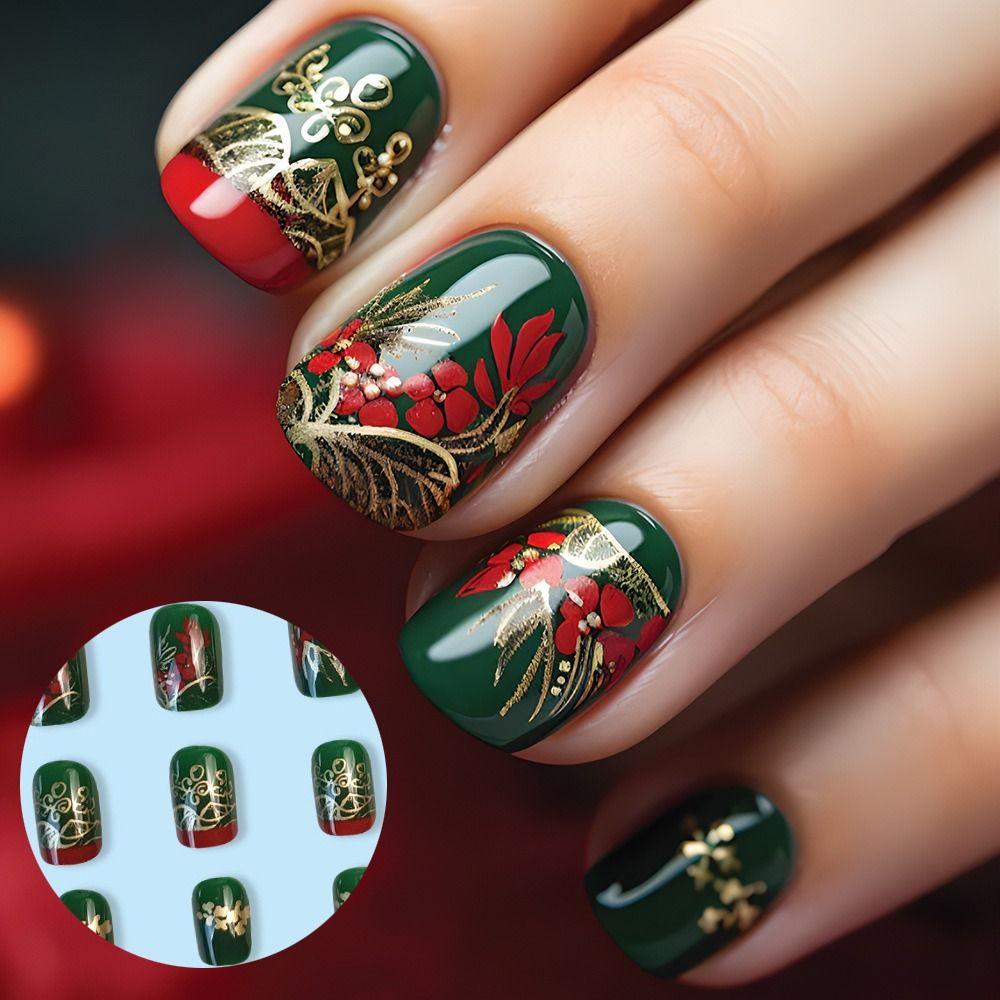 

Накладные ногти с квадратной головкой, носимые маникюрные типсы, модные французские накладные ногти для девочек