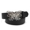 Vintage Belt Women'S Metal Butterfly Snap Belt Decorative Dress Jeans Belt