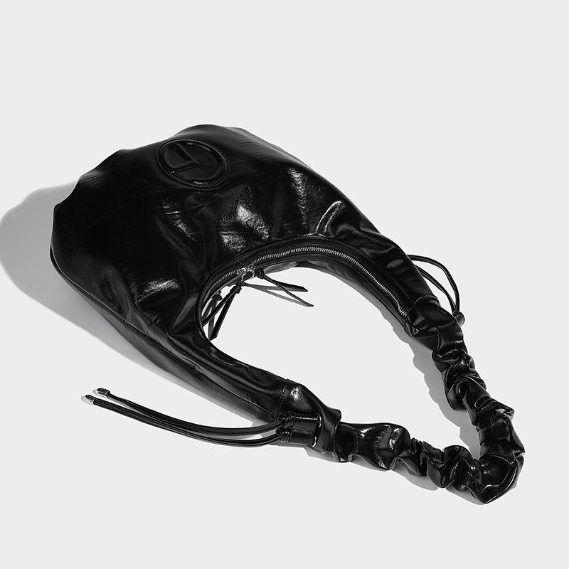 Genți hobo de umăr plisate de lux pentru femei, de designer, și genți noi la modă, de mare capacitate, simple crossbody