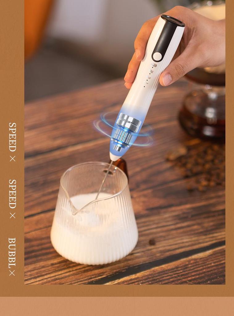 Handheld Wireless Mini Milk Frother and Cream Mixer for Coffee and Baking
