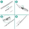 Engraving Knife Blades Metal Scalpel Knife 100/200Pcs Wood Carving Knife Blade Replacement Art Blades Sculpture Cutting Tools