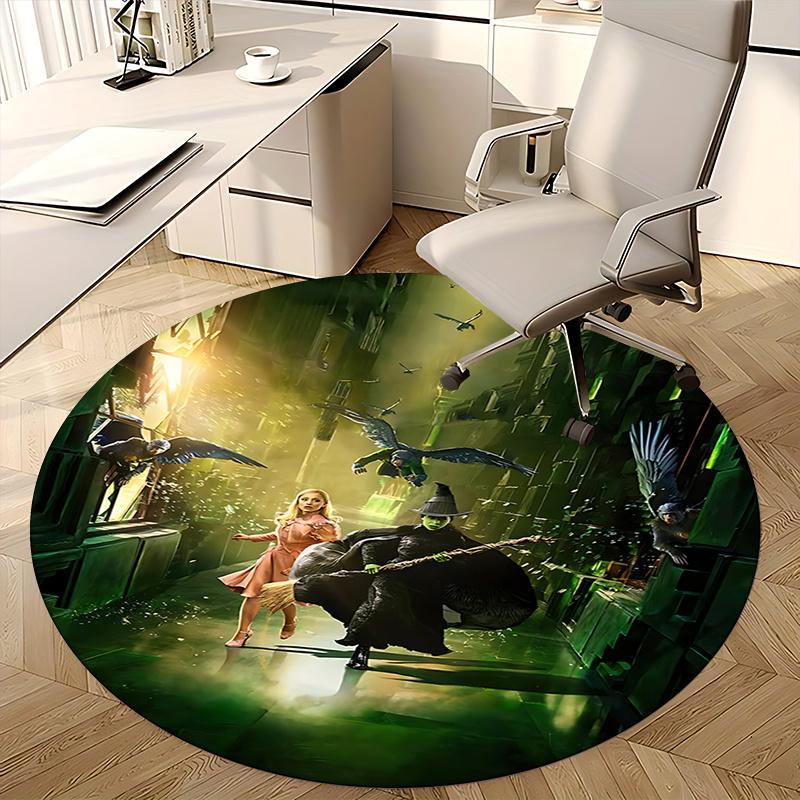 Wizard,Witch Chair mat Round Rug Office carpet, Non slip, Suitable for Living Rooms, Bedrooms,Decor1205889a
