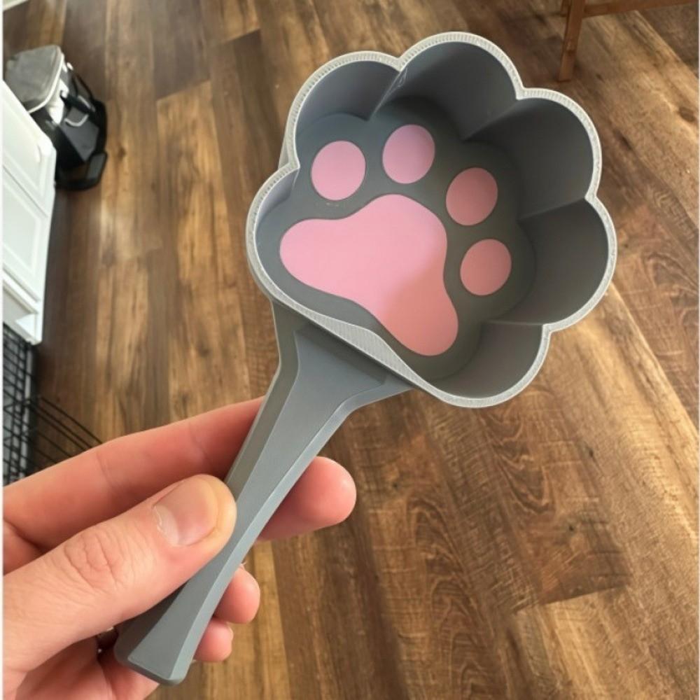 Large Capacity Pet Feeding Shovel Cat Claw Shape Cat Litter Scoop Pet Dry Food Spoon Scooping