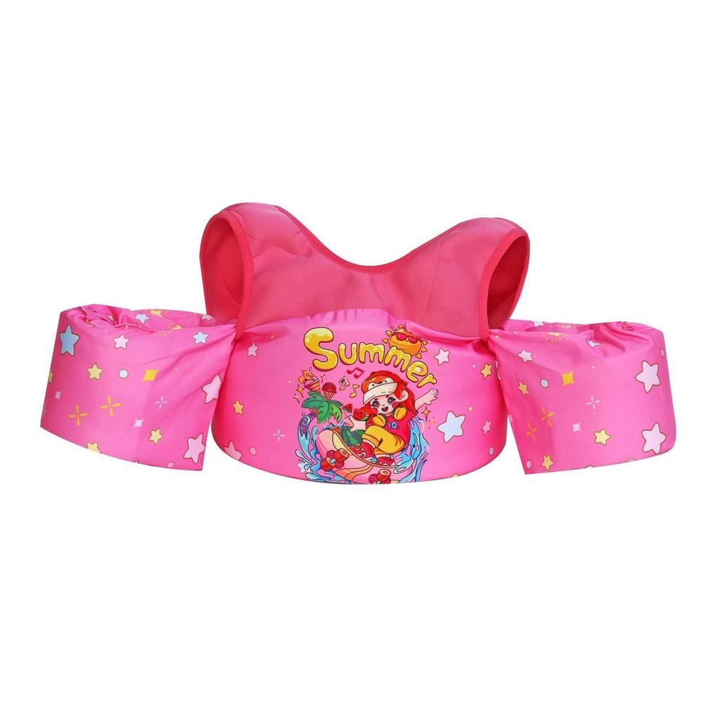 Children's Buoyancy Vest: Swim Suit with Foam Float Sleeves and Armbands for Learning to Swim