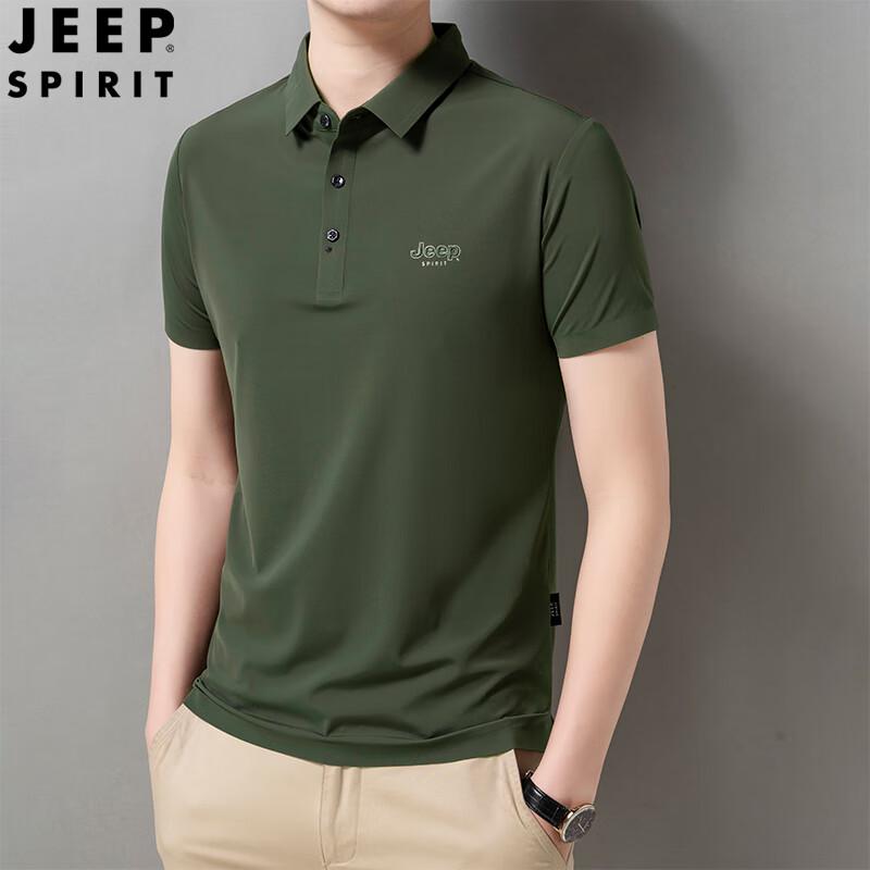 JEEP SPIRIT Men s Business Casual Polo Shirt L