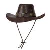 Cappello Western da Cowboy in Pelle Accessori Testa di Toro Cappello da Cowboy per Uomo e Donna Cappello alla Moda da Viaggio per Feste sombrero vaquero