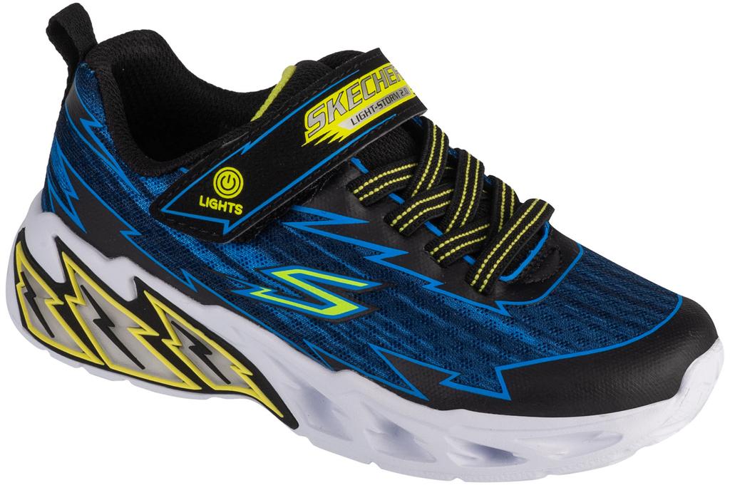 Skechers S-Lights: Light Storm 2.0 - Bolt Brights, for Boy Black Sneakers
