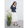 Sancai Plus Size A-Line White Skirt