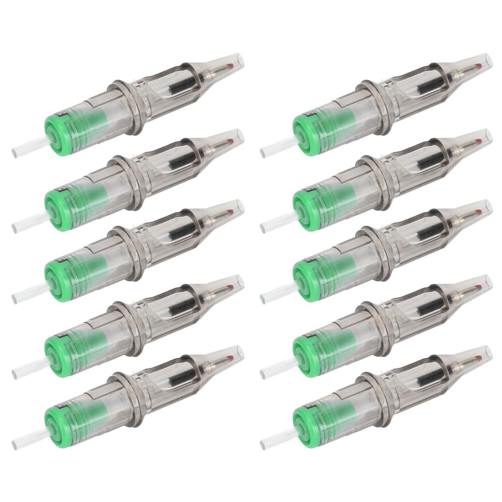 10pcs 2ml Tattoo Ballpoint Pen Cartridges Liner Shader 0.5mm Tip Ball Pen Cartridges for Practice