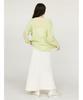Emi Eco Sheer Knit Free Size Top, 13WNT252040, Women's, Lime,