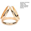 Scarf Button Clip Multi-Functional Gold-Tone Triple-Loop Scarf Clip Adjustable Alloy Scarf Holder Non-Slip Accessory