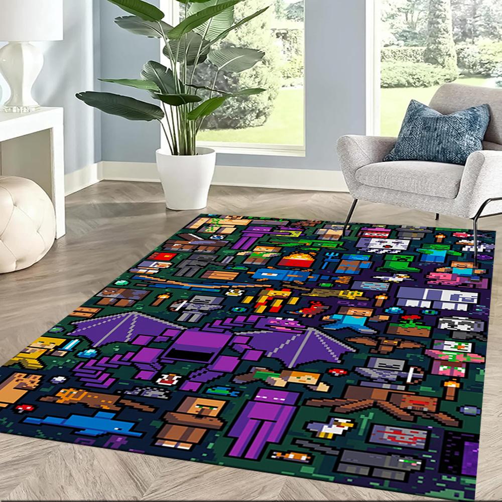 Minecraft 306 Floor Rug Office Rug Suitable for Decorate room Outdoor Dormitory Entryway Antislip Carpet Office home decor