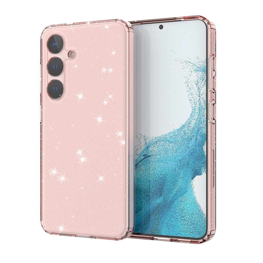 Crystal Clear Bling Sparkly Glitter Soft TPU Case Slim Fit Drop Protection Phone case For Samsung Galaxy S24 /S24+ Plus 5G