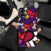Artist R-Romero B-Britto Phone Case For IPhone 17 Air 16 E 15 14 Plus 13 12 11 Pro Max Colored Silver Cover