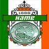 Custom Name Celtic Football Crest  Umbrella Folding Umbrella, Automatic Umbrella - 8-Frame for Travel, Casual Lightweight Personalized Gifts