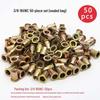150-Piece Rivet Nut Set: Galvanized, Inch & Metric