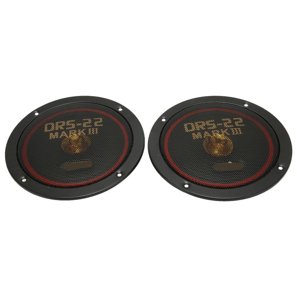 2Pcs Car Loudspeaker Reduced Distortion Clear Sound 160mm Coaxial 150W Black Bass Car Speakers for