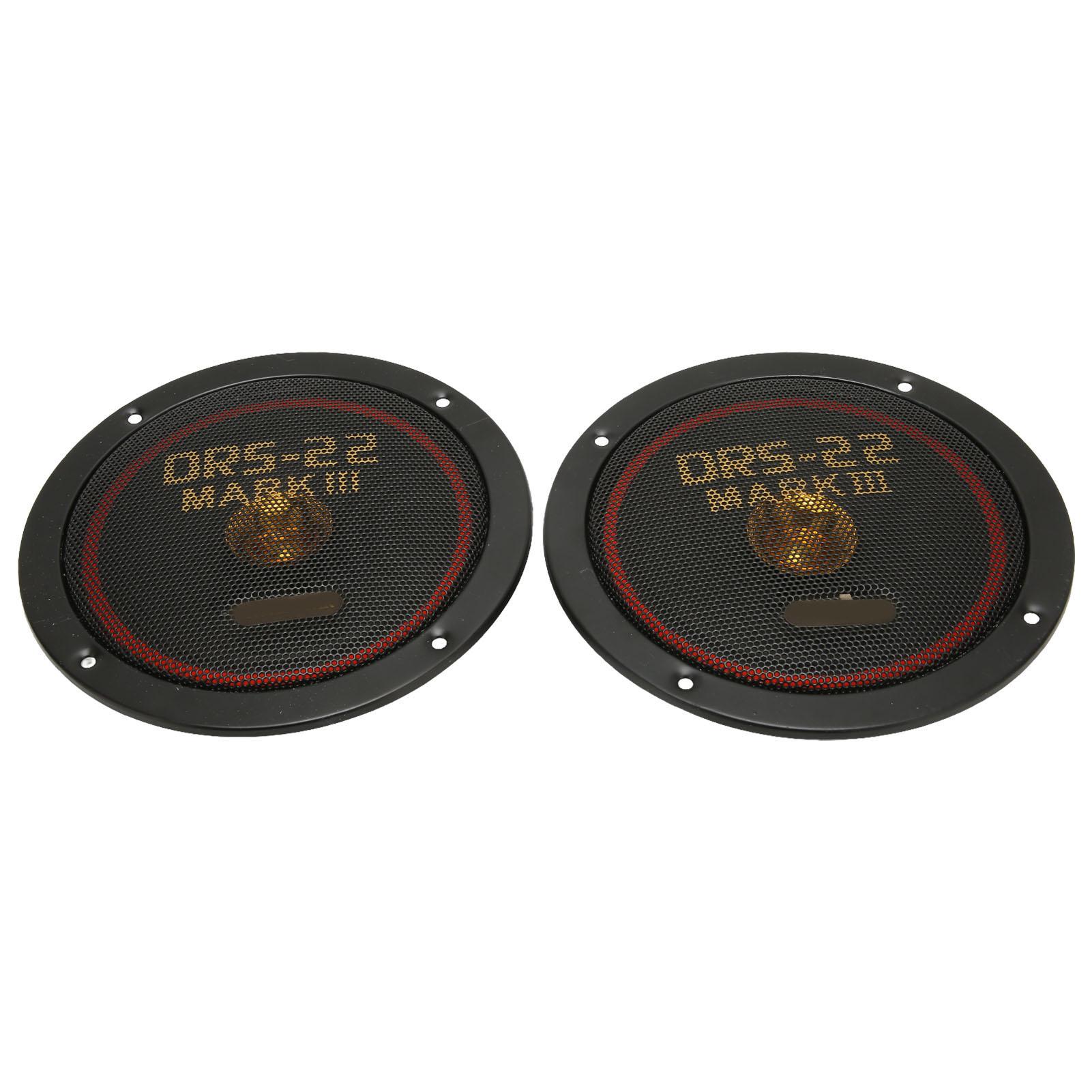 

2Pcs Car Loudspeaker Reduced Distortion Clear Sound 160mm Coaxial 150W Black Bass Car Speakers for