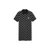 New MLB MONOGRAM SS24 Short Sleeved Dress Women's Black 3FOPM0143-50BKS