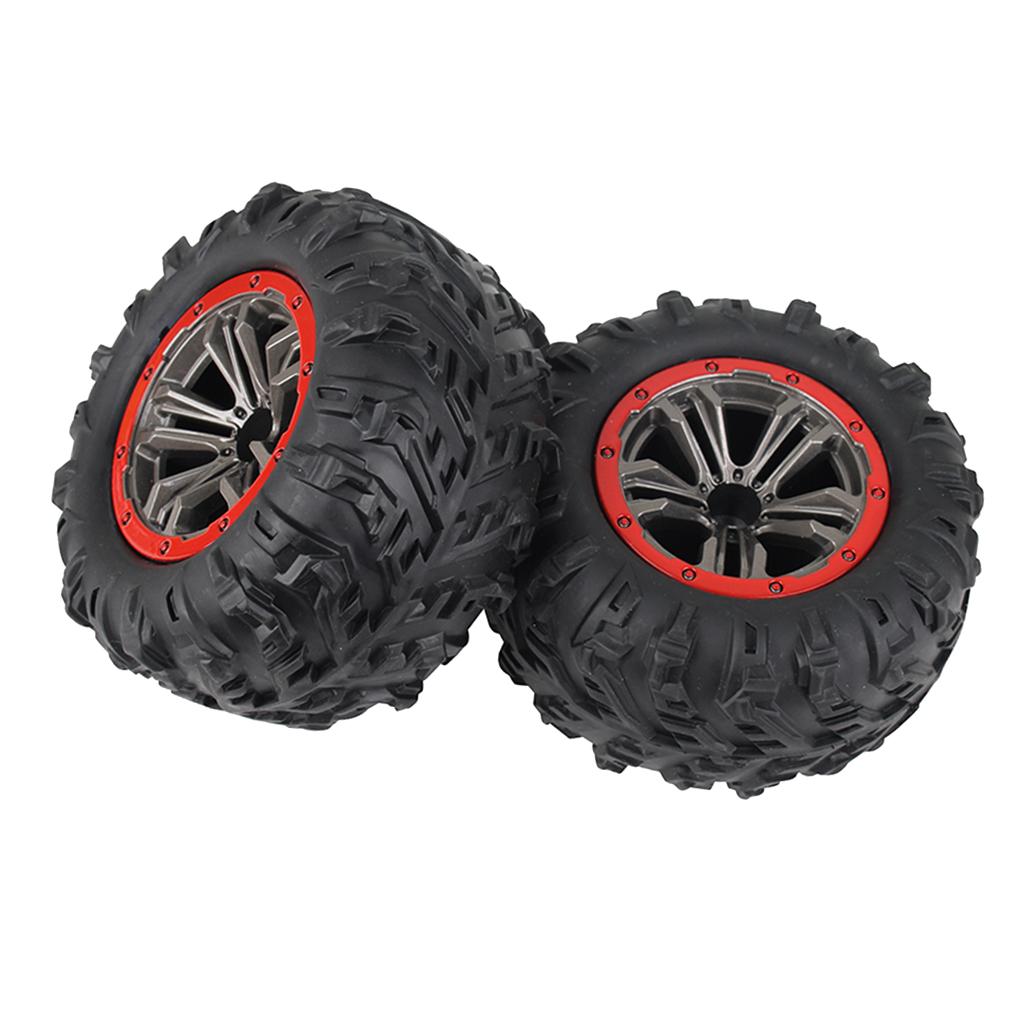2Pcs RC Car Wheel Rubber Tires Tyres 16-ZJ01 :10 Scale 9125