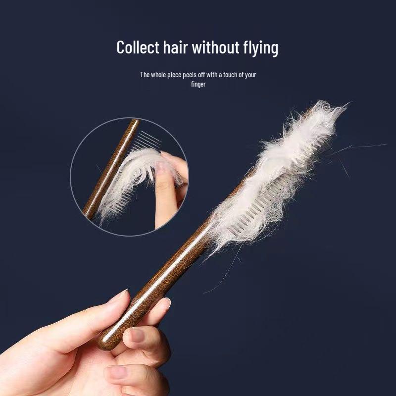 Pet Supplies Flea Comb: Single Row Grooming Tool for Cats & Dogs, Ideal for Hair Cleaning & Delicing